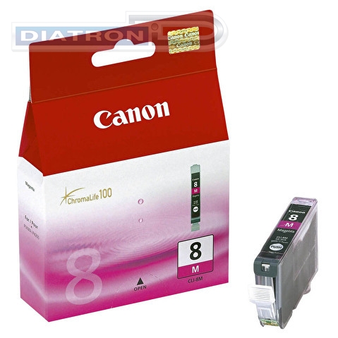 Чернильница CANON CLI-8M для PIXMA MP800/MP500/iP6600D/iP5200/iP5200R/iP4200/IX4000/IX5000, Magenta