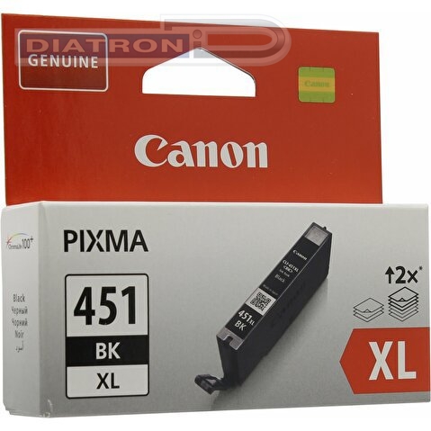 Картридж CANON CLI-451BK XL для MG5440/6340, iP7240, 11мл, Black (6472B001)