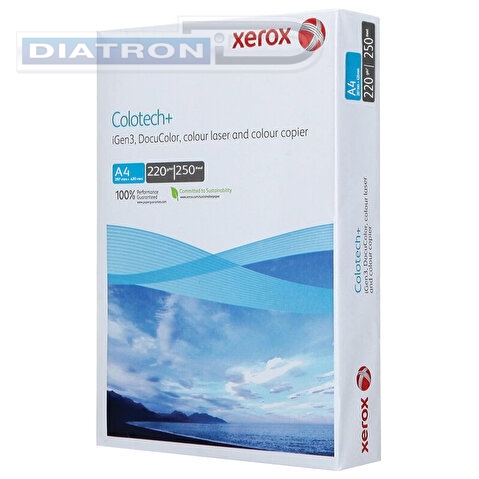 Бумага для оргтехники XEROX COLOTECH Plus Blue  A4, ПЛОТНАЯ, 220/250/CIE 161 (003R94668)