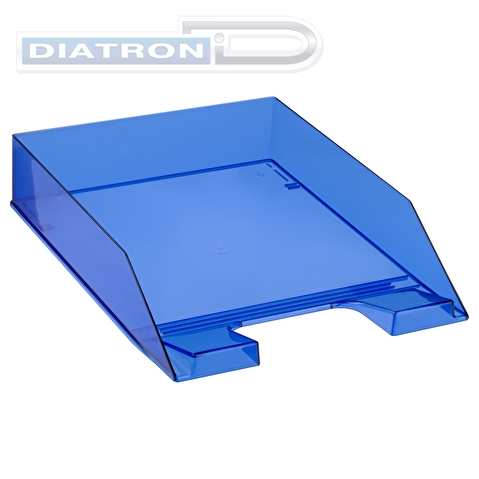 Горизонтальный лоток для бумаг СТАММ Фаворит ЛТГ-30563, А4, тонированный синий