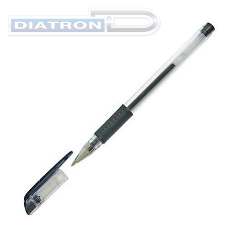 Ручка гелевая SPONSOR SGP02, резиновый упор, 0.5мм, черная