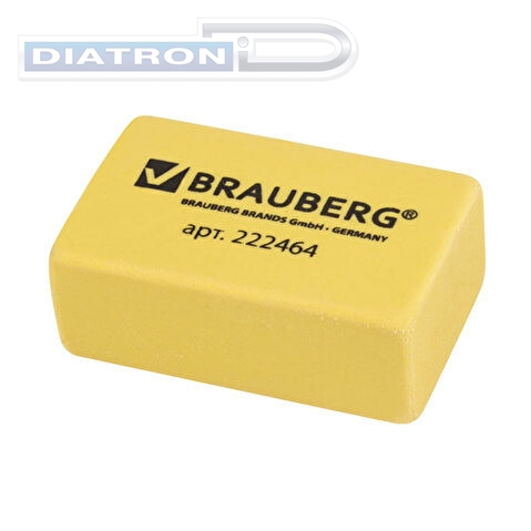 Ластик BRAUBERG Der Grosse, 40х25х15мм, супермягкий, бежевый