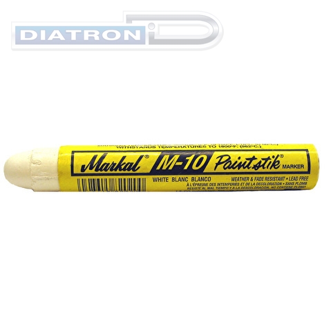 Маркер промышленный MARKAL M-10 PAINTSTIK, универсальный, термостойкость 982°C, 17мм, белый