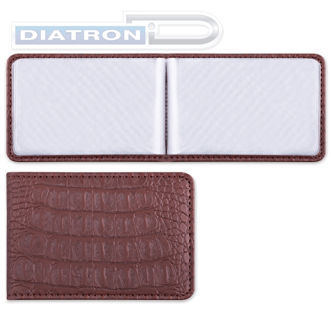 Визитница BRAUBERG Cayman на  20 визиток, однорядная, обложка 