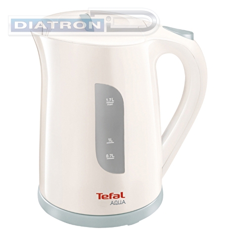 Чайник электрический TEFAL KO270130, 2400Вт, 1.7л, пластик, белый