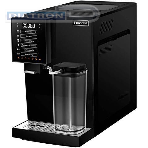 Кофемашина Rondell RDE-1118, молотый/зерновой кофе, черный