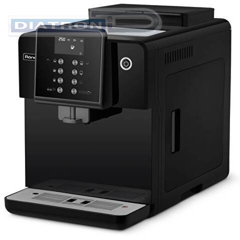 Кофемашина Rondell RDE-1107, молотый/зерновой кофе, черный/серебристый