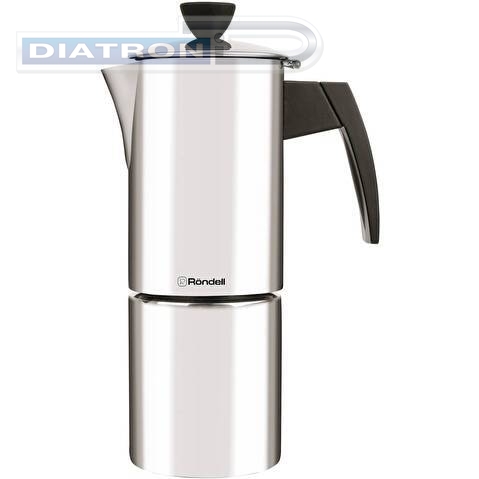 Кофеварка гейзерная Rondell Loft Professional RDS-1512 0.3л нерж.сталь стальной