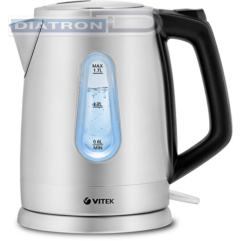 Чайник электрический Vitek VT-7087 1.7л. 2150Вт сталь корпус: нерж.сталь