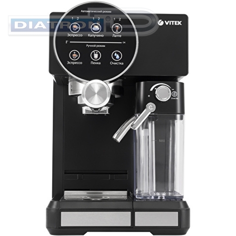 Кофеварка рожковая Vitek VT-8490 1450Вт черный