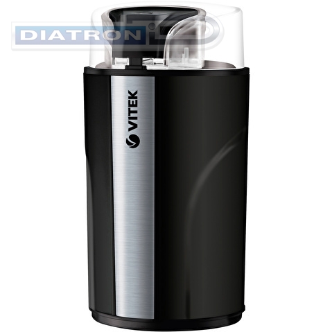 Кофемолка Vitek VT-8366 400Вт сист.помол.:ротац.нож вместим.:70гр черный
