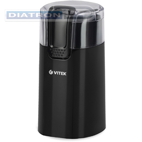 Кофемолка Vitek VT-7124 BK 150Вт сист.помол.:ротац.нож вместим.:60гр черный