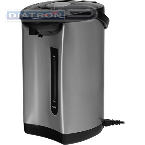 Термопот Vitek VT-7101, 4.2л, 730Вт, черный/серебристый