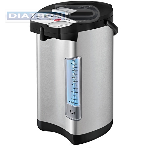 Термопот Vitek VT-7115, 5л, 800Вт, черный/серебристый