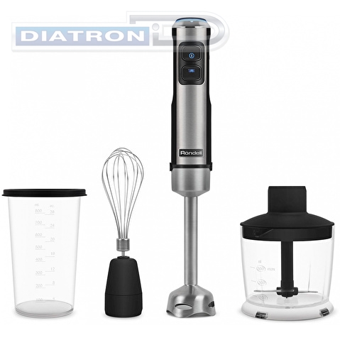 Блендер погружной Rondell RDE-1300 1200Вт серебристый