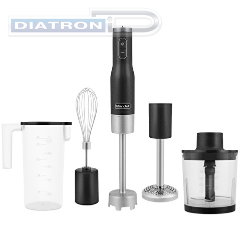 Блендер погружной Rondell RDE-1302 1200Вт серебристый