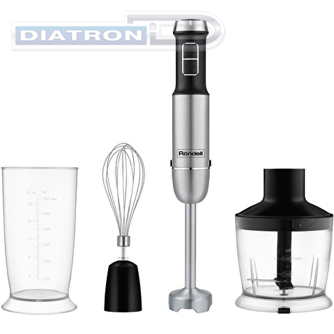 Блендер погружной Rondell RDE-1306 1200Вт черный/серебристый