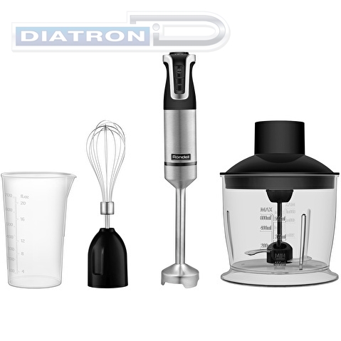 Блендер погружной Rondell RDE-1304 1800Вт черный/нержавеющая сталь