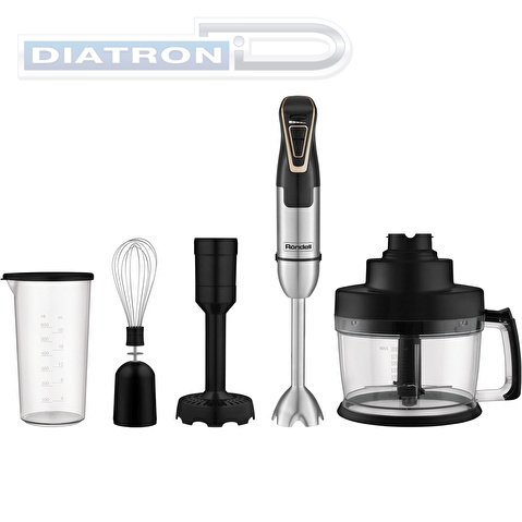 Блендер погружной Rondell RDE-1303 1800Вт черный/нержавеющая сталь