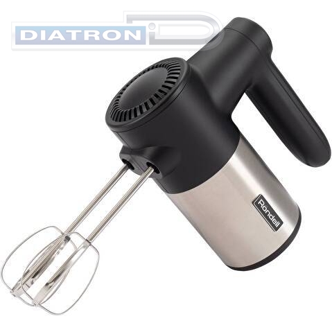 Миксер ручной Rondell RDE-1354 800Вт черный/серебристый