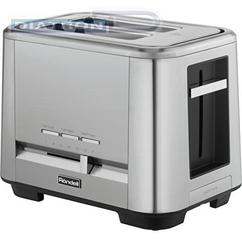 Тостер Rondell RDE-1200 1000Вт серебристый