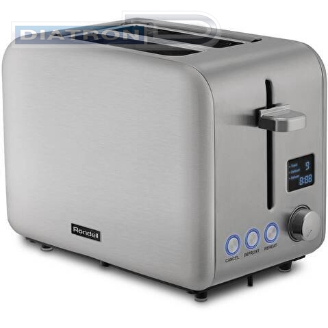 Тостер Rondell RDE-1203 950Вт стальной
