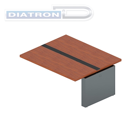 Модуль промежуточный Art.Neo An-280.1 для конференц-стола An-280, 1740х1400х75мм, орех тангенциальный/антрацит глянец