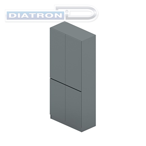 Гардероб Art.Neo An-49, 900х430х2070мм, антрацит глянец