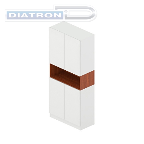 Шкаф Art.Neo An-47, 900х430х2070мм, с нишей, белый глянец