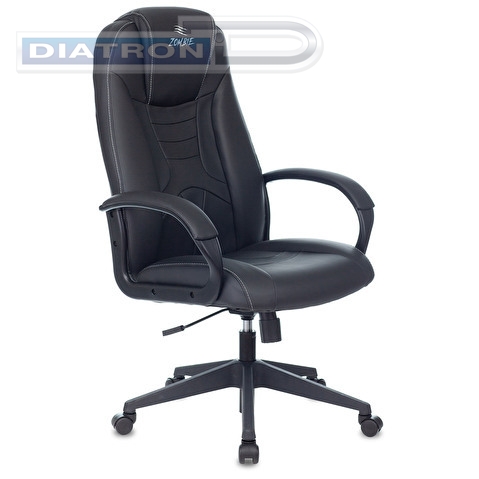 Кресло игровое Zombie 8, эко.кожа черная, до 120кг