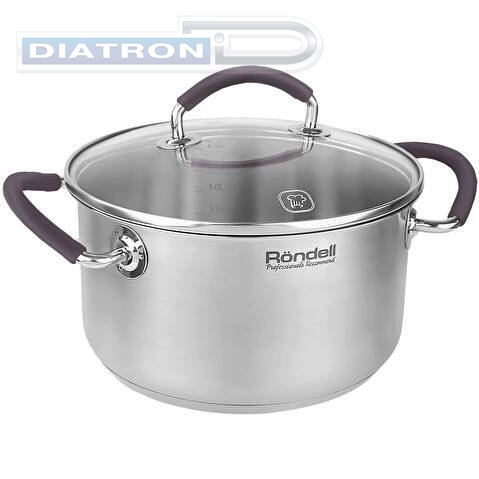 Кастрюля Rondell Akzent RDS-1387 2.1л. d=18см (с крышкой) стальной