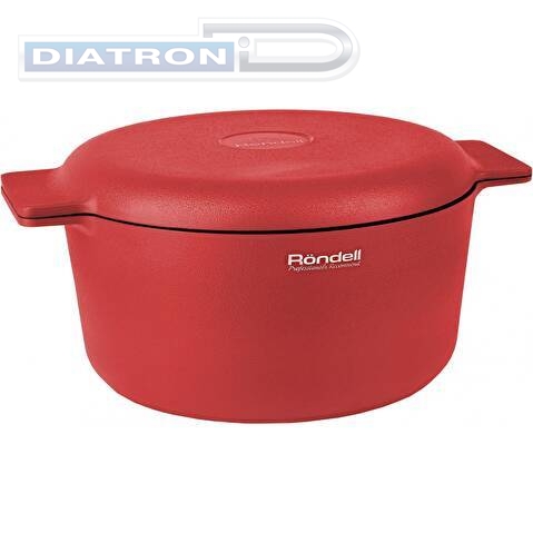 Кастрюля Rondell Red Edition RDA-1118 4.6л. d=24см (с крышкой) красный