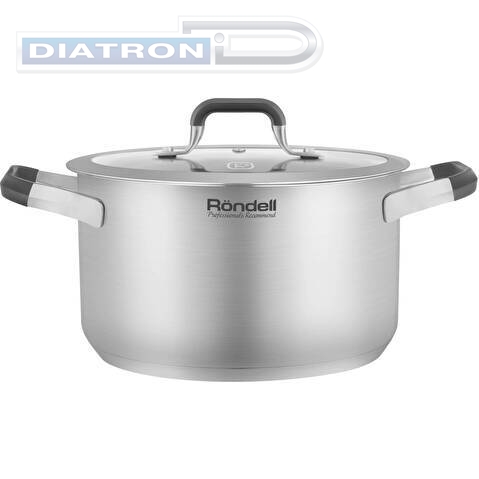 Кастрюля Rondell Stolz RDS-1753 3.2л. d=20см (с крышкой) стальной