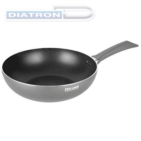 Сковорода ВОК (WOK) Rondell Strike RDA-1398 круглая 28см покрытие: Xylan Plus ручка несъемная (без крышки) серый