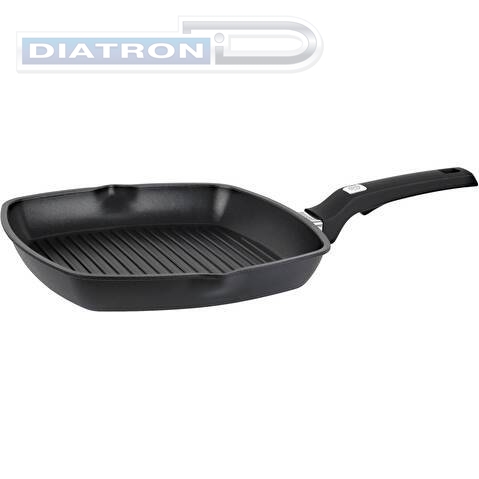 Сковорода-гриль Rondell Point RDA-1350 квадратная 28см покрытие: TriTitan ручка несъемная (без крышки) графитовый