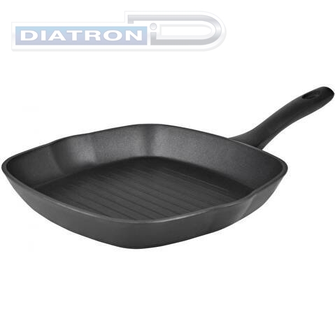 Сковорода-гриль Rondell RDA-762 квадратная 28см покрытие: Xylan Plus ручка несъемная (без крышки) черный