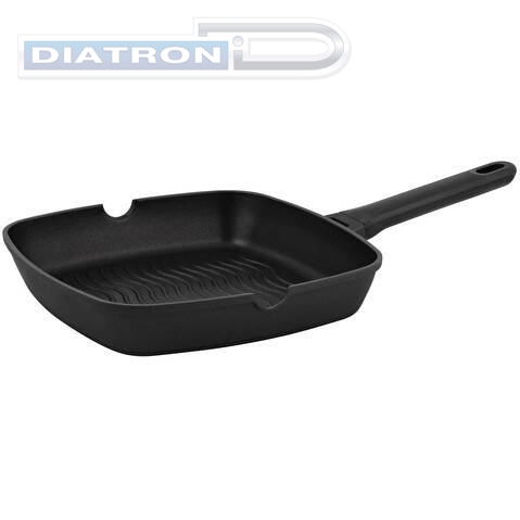 Сковорода-гриль Rondell Zeita Neu RDA-1204 квадратная 28см покрытие: TriTitan ручка несъемная (без крышки) черный