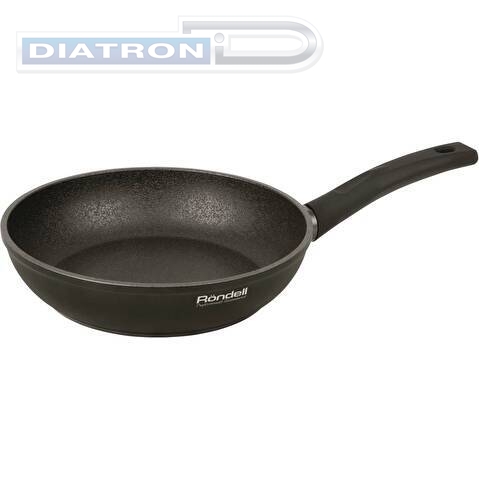 Сковорода Rondell Buffalo RDA-1483 круглая 28см покрытие: Xylan Plus ручка несъемная (без крышки) черный