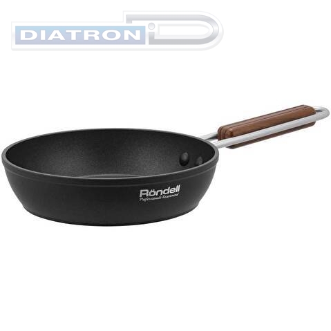 Сковорода Rondell Fjord RDA-1795 круглая 26см покрытие: Xylan Plus ручка несъемная (без крышки) черный
