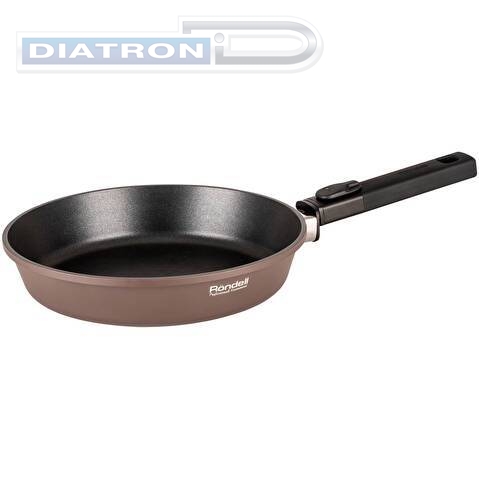 Сковорода Rondell Praline RDA-1564 круглая 24см покрытие: Xylan Plus ручка съемная (без крышки) коричневый