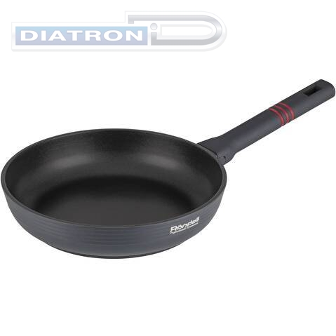 Сковорода Rondell Stripes RDA-1614 круглая 28см покрытие: Xylan Plus ручка несъемная (без крышки) серый