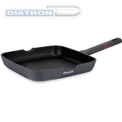 Сковорода Rondell Stripes RDA-1616 квадратная 28см покрытие: Xylan Plus ручка несъемная (без крышки) серый