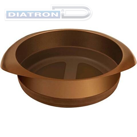 Форма для выпечки Rondell Mocco&Latte RDF-445 кругл. d=18см сталь/силикон коричневый