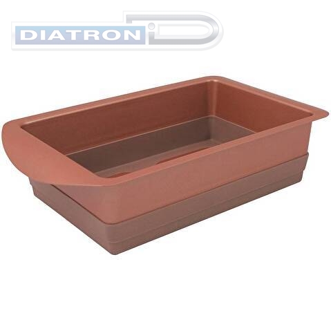 Форма для выпечки Rondell Karamelle RDF-450 прямоуг. 14x22см сталь/силикон карамель