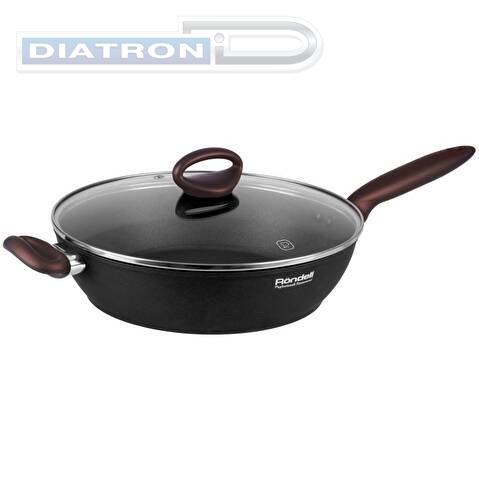 Сотейник Rondell Tierno RDA-1580 d=28см (с крышкой) черный