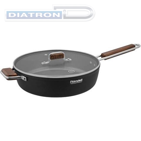 Сотейник Rondell Fjord RDA-1799 d=28см (с крышкой) черный