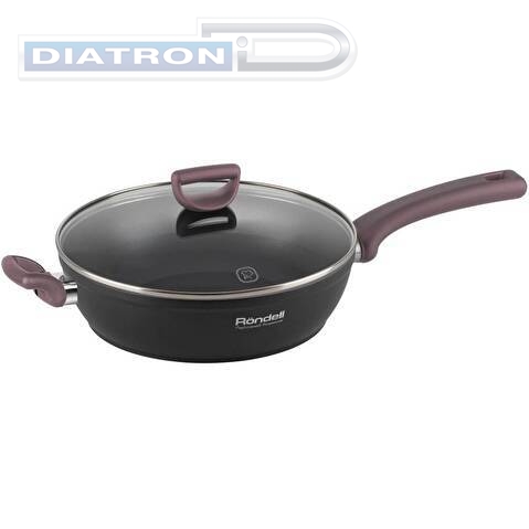 Сотейник Rondell Fest RDA-1526 d=28см (с крышкой) черный