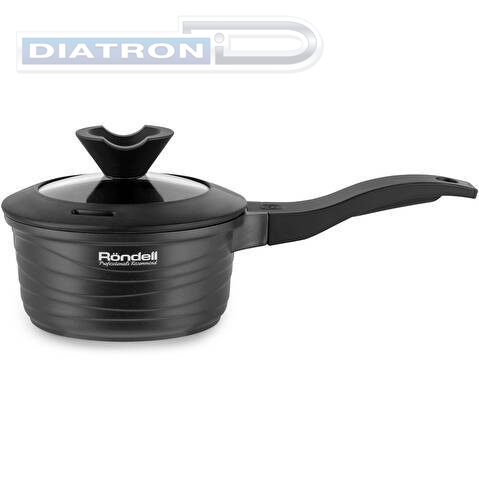Ковш Rondell Walzer RDA-764 1.3л. d=16см (с крышкой) черный