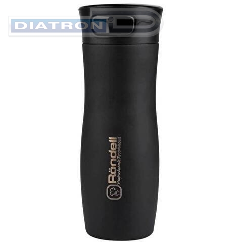 Термокружка для напитков Rondell Tezoro RDS-836 0.4л. черный картонная коробка