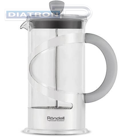 Френч-пресс Rondell Crystal Grey RDS-840 1л серый